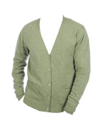 Balldiri 100% Kaschmir V - Strickjacke Herren 2 - fädig - blau meliert - Balldiri