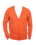 Balldiri 100% Kaschmir V - Strickjacke Herren 2 - fädig - paprika - Balldiri