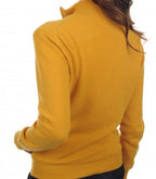 Balldiri 100% Kaschmir Wendejacke Damen 4 - fädig - Stilvoll und Vielseitig - beige / senf - Balldiri