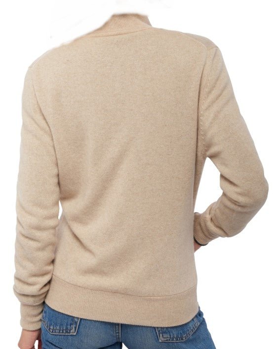 Balldiri 100% Kaschmir Wendejacke Damen 4 - fädig - Stilvoll und Vielseitig - nachtblau / rot - Balldiri