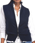 Balldiri 100% Kaschmir Weste Jacke Damen 2 fädig nachtblau XS - Balldiri
