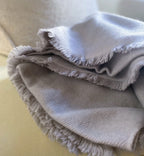 Balldiri 100% Kaschmirdecke 180 x 220 cm – Luxuriöse 6 - fädige Kaschmirdecke 180x220 cm - grau - Balldiri