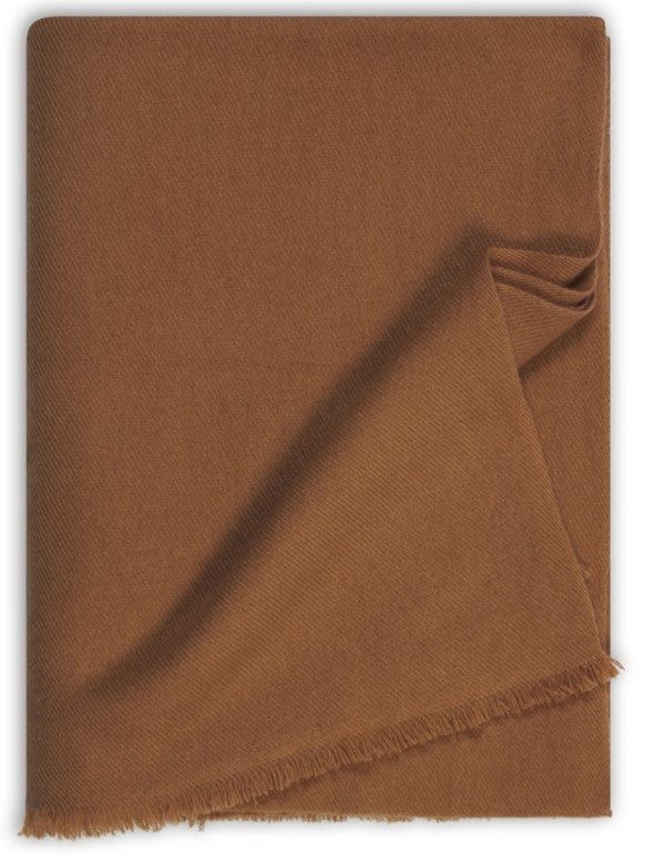 Balldiri 100% Kaschmirdecke 220 x 220 cm 6 - fädig - camel - Balldiri