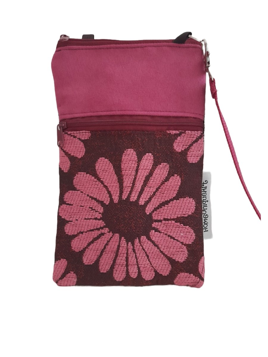 Balldiri Crossbody Bag aus Stoff Handtasche - rosa/braun - Balldiri