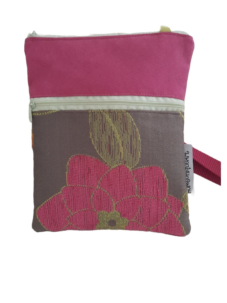 Balldiri Crossbody Bag aus Stoff Handtasche - rosa/grün - Balldiri