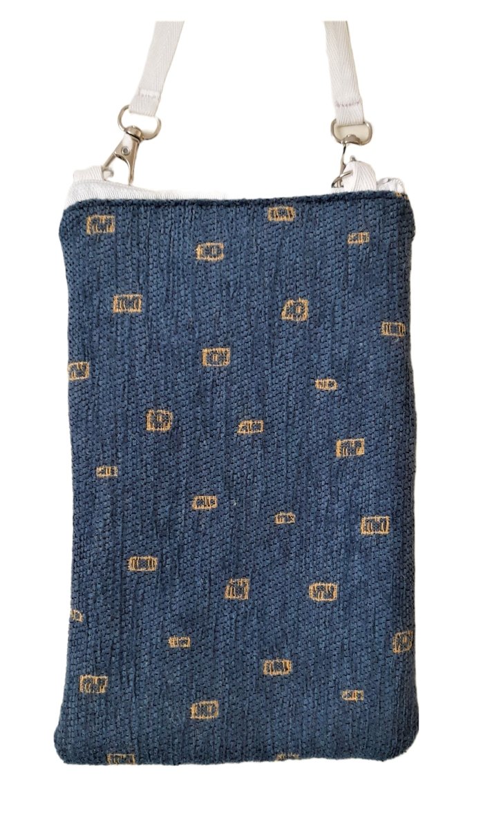 Balldiri Crossbody Bag aus Stoff Handtasche - blau/gelb - Balldiri