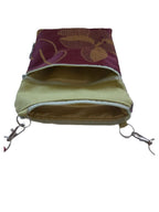 Balldiri Crossbody Bag aus Stoff Handtasche - grün/bordeaux - Balldiri