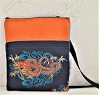 Balldiri Crossbody Bag groß Handtasche Tasche Stoff - Drachen - Balldiri