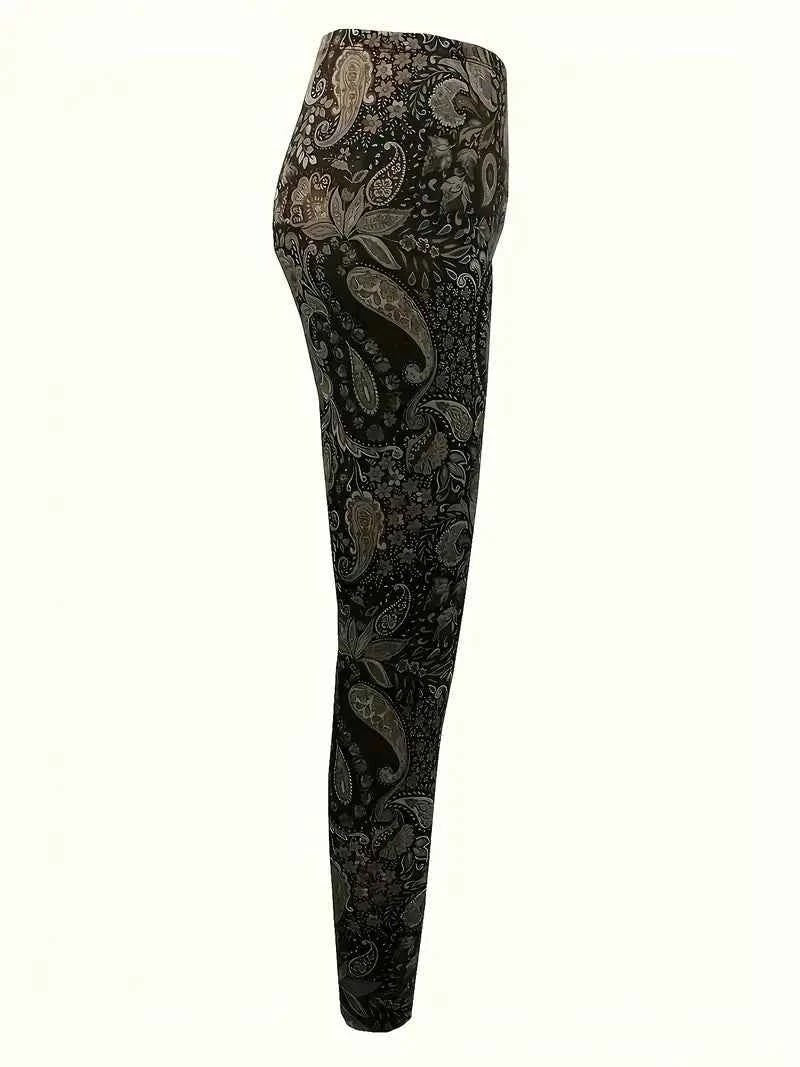Balldiri Damen Leggins Skinny Fit Hosen Motiv - S - Balldiri