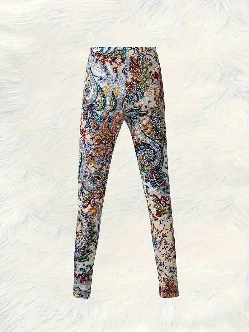 Balldiri Damen Leggins Skinny Fit Hosen Motiv - S - Balldiri