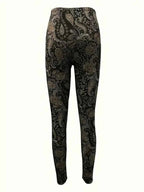 Balldiri Damen Leggins Skinny Fit Hosen Motiv - S - Balldiri