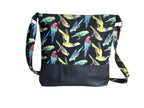 Balldiri Handtasche Crossbody Bag groß - schwarz/Papagei - Balldiri