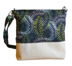 Balldiri Handtasche Crossbody Bag groß - beige/Palme - Balldiri