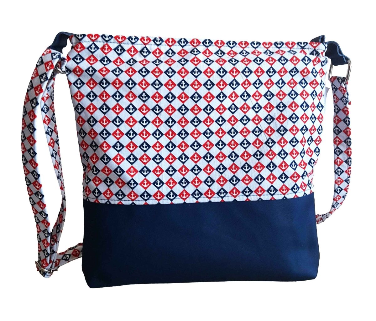 Balldiri Handtasche Crossbody Bag groß - blau/Maritim - Balldiri