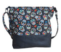 Balldiri Handtasche Crossbody Bag groß - schwarz/Totenkopf - Balldiri