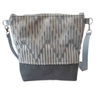 Balldiri Handtasche Crossbody Bag groß - grau/hellgrau - Balldiri