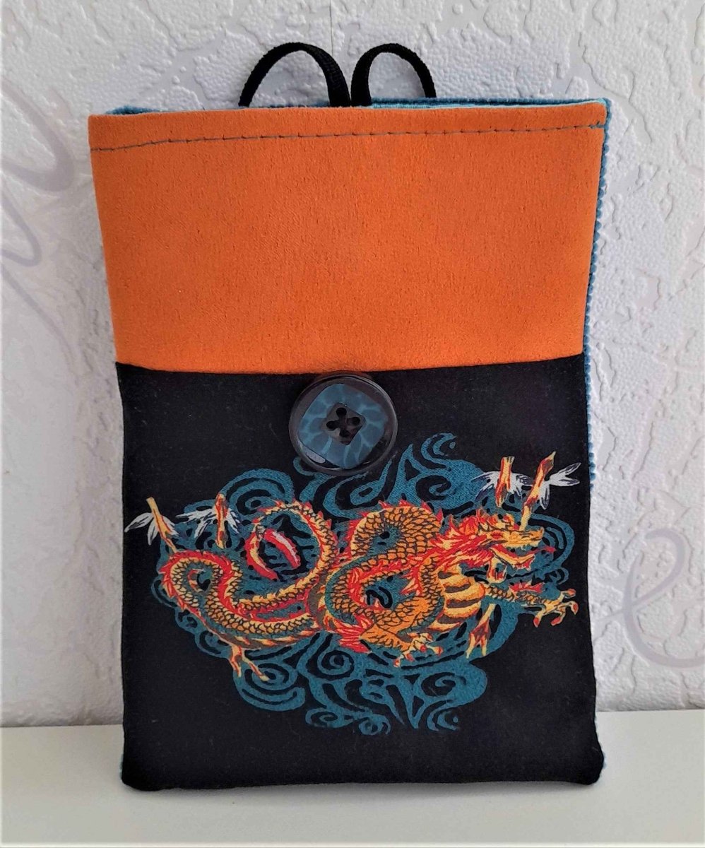 Balldiri Handytasche aus Stoff - Drachen - Balldiri