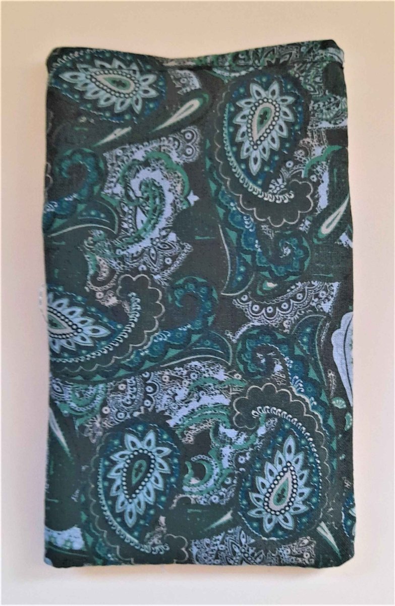 Balldiri Handytasche aus Stoff - Paisley grün - Balldiri