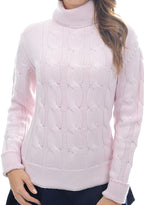 Balldiri Kaschmir Damen Rollkragenpullover 100% 12 - fädig - zartrosa - Balldiri