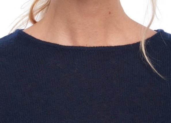 Balldiri Kaschmir Damen Tunika rundhals 4 fädig - 100% Kaschmir Qualität - hellgrau - Balldiri