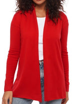Balldiri Kaschmir Damenjacke Schalkragen 100% Kaschmir 2 - fädig - Rot - Balldiri