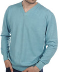 Balldiri Kaschmir Herren Pullover V - Ausschnitt 2XL - 100% Kaschmir, 2 - fädig, Farbe Turmalin - Balldiri
