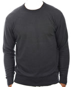 Balldiri Kaschmir Pullover Herren anthrazit Rundhals 100% 2 - fädig Größe L - Balldiri