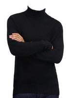 Balldiri Kaschmir Rollkragen Pullover Herren 100% 8 - fädig - Schwarz - Balldiri