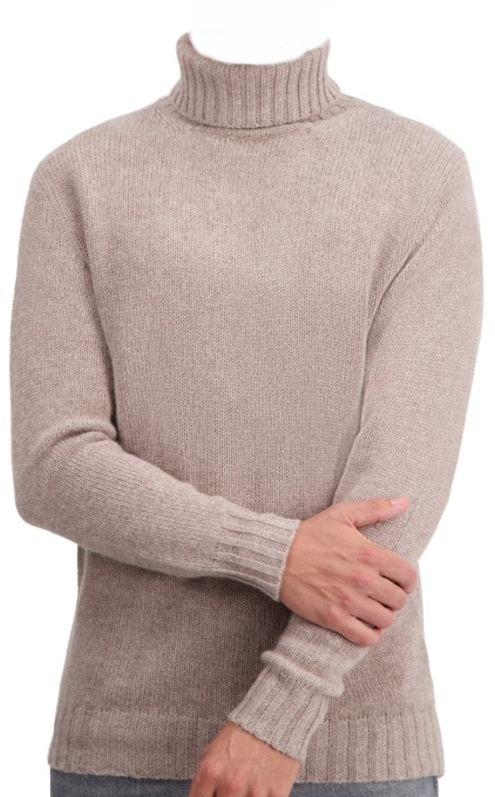 Balldiri Kaschmir Rollkragen Pullover Herren 100% 8 - fädig - nachtblau - Balldiri
