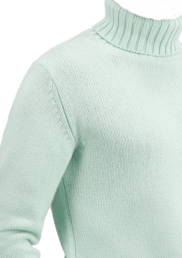 Balldiri Kaschmir Rollkragen Pullover Herren 100% 8 - fädig - hellgrün - Balldiri