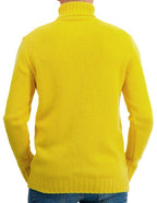 Balldiri Kaschmir Rollkragen Pullover Herren 100% 8 - fädig - gelb - Balldiri