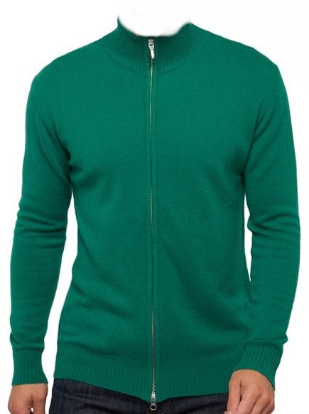 Balldiri Kaschmir Strickjacke Herren 100% Kaschmir mit Zipper 2 - fädig - camel - Balldiri