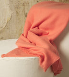Balldiri Kaschmirdecke 140x200 cm – Luxuriöse 100% 6 - fädige Qualität - peach - Balldiri