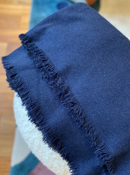 Balldiri Kaschmirdecke 140x200 cm – Luxuriöse 100% 6 - fädige Qualität - leuchtendes blau - Balldiri