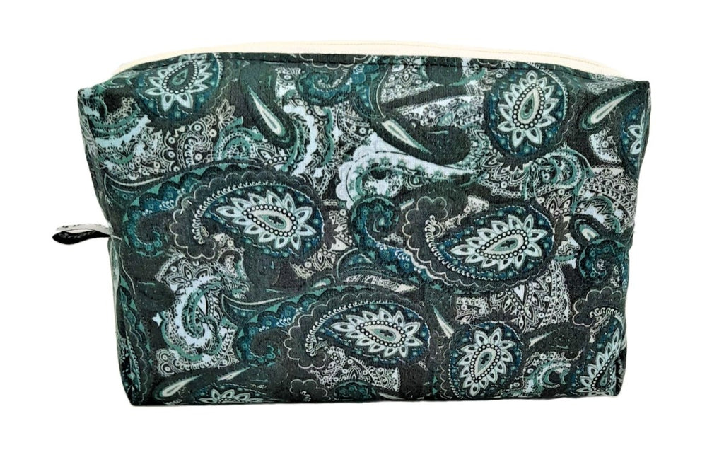 Balldiri Kulturbeutel Kosmetiktasche - Paisley grün 1 - Balldiri
