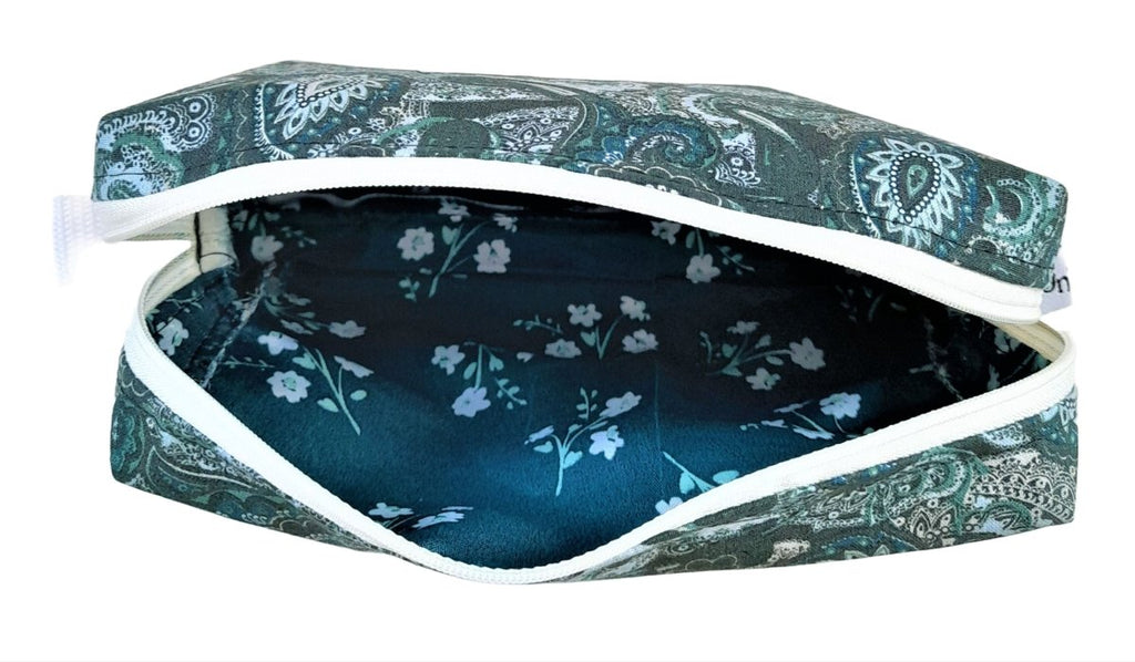 Balldiri Kulturbeutel Kosmetiktasche - Paisley grün 1 - Balldiri