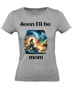 Balldiri T-Shirt Damen Baby Schwangerschaft XS bis 2XL - grau meliert - Balldiri