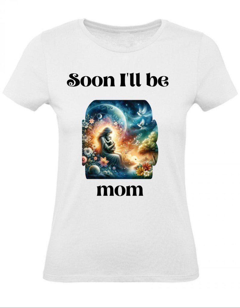 Balldiri T-Shirt Damen Baby Schwangerschaft XS bis 2XL - weiß - Balldiri