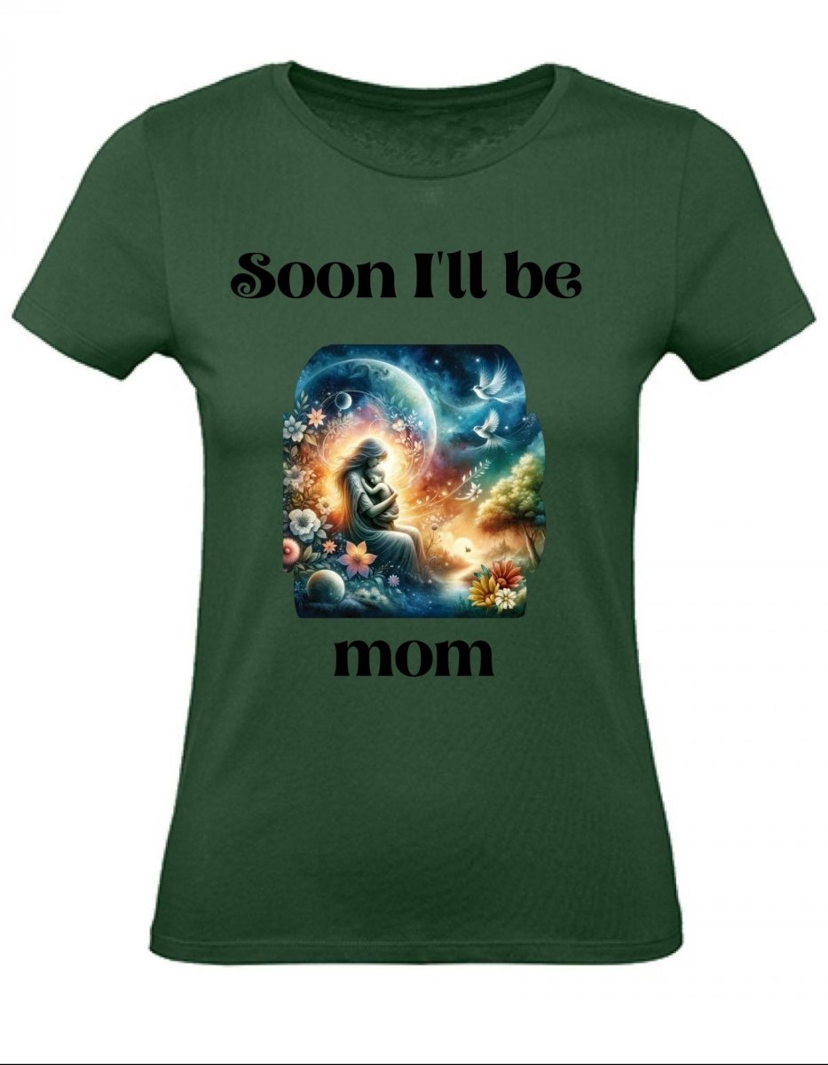 Balldiri T-Shirt Damen Baby Schwangerschaft XS bis 2XL - navy grün - Balldiri