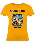 Balldiri T-Shirt Damen Baby Schwangerschaft XS bis 2XL - apricot - Balldiri