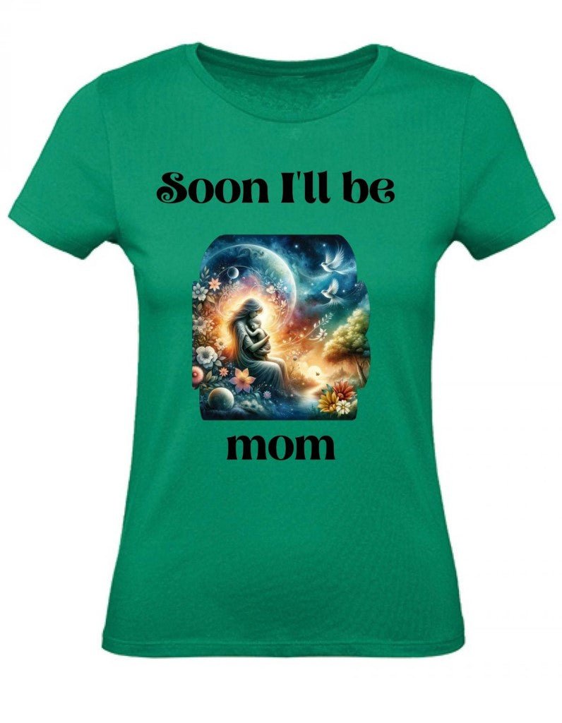 Balldiri T-Shirt Damen Baby Schwangerschaft XS bis 2XL - grün - Balldiri