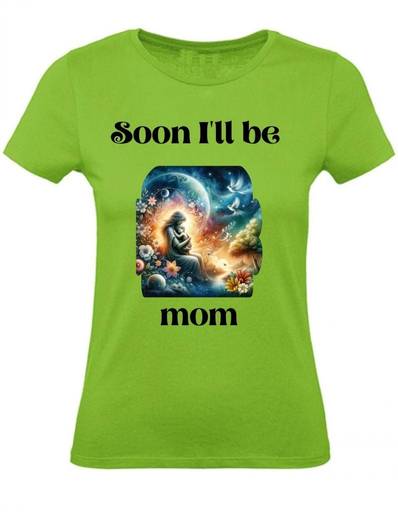 Balldiri T-Shirt Damen Baby Schwangerschaft XS bis 2XL - hellgrün - Balldiri