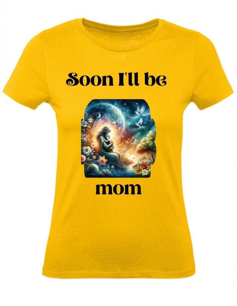 Balldiri T-Shirt Damen Baby Schwangerschaft XS bis 2XL - gold - Balldiri