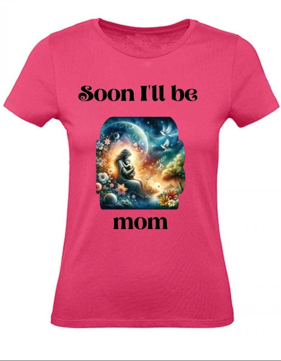 Balldiri T-Shirt Damen Baby Schwangerschaft XS bis 2XL - rosa - Balldiri