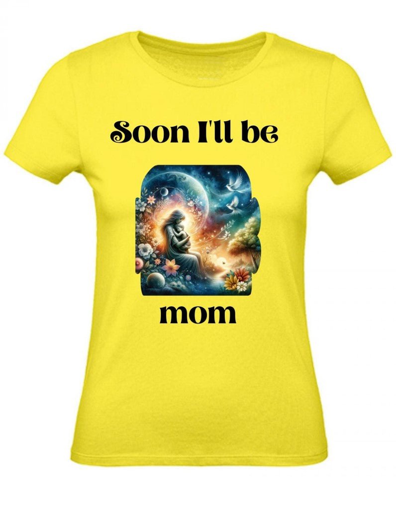 Balldiri T-Shirt Damen Baby Schwangerschaft XS bis 2XL - gelb - Balldiri