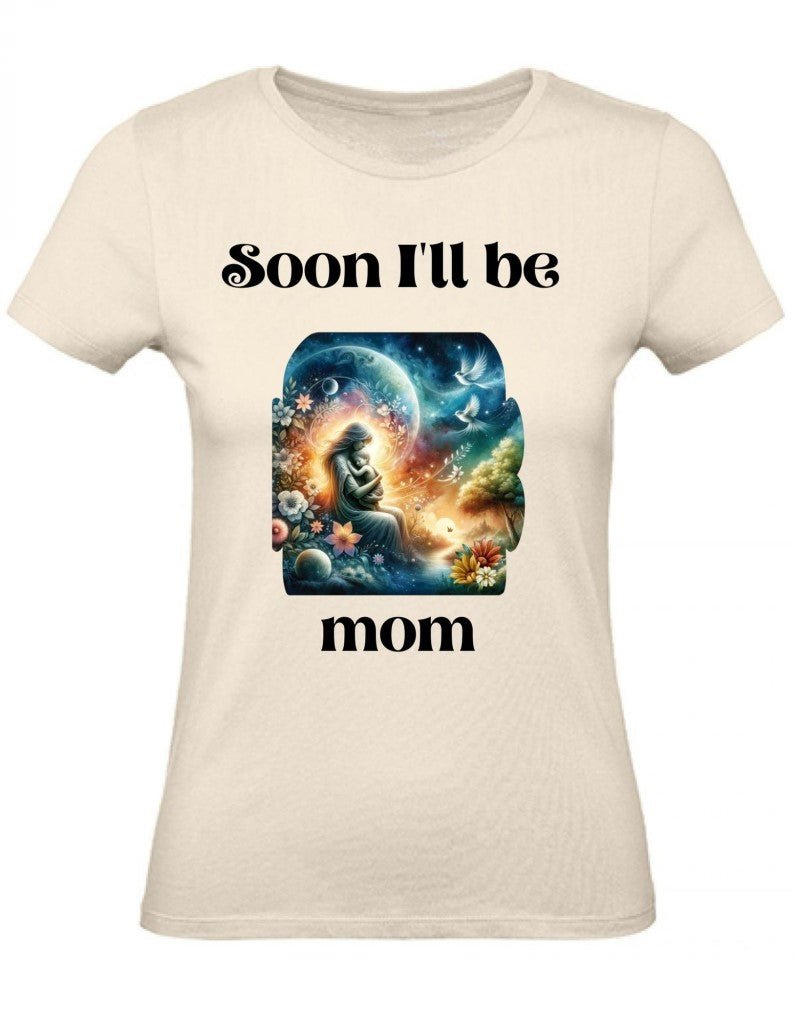 Balldiri T-Shirt Damen Baby Schwangerschaft XS bis 2XL - ecru - Balldiri