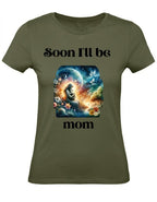 Balldiri T-Shirt Damen Baby Schwangerschaft XS bis 2XL - khaki - Balldiri