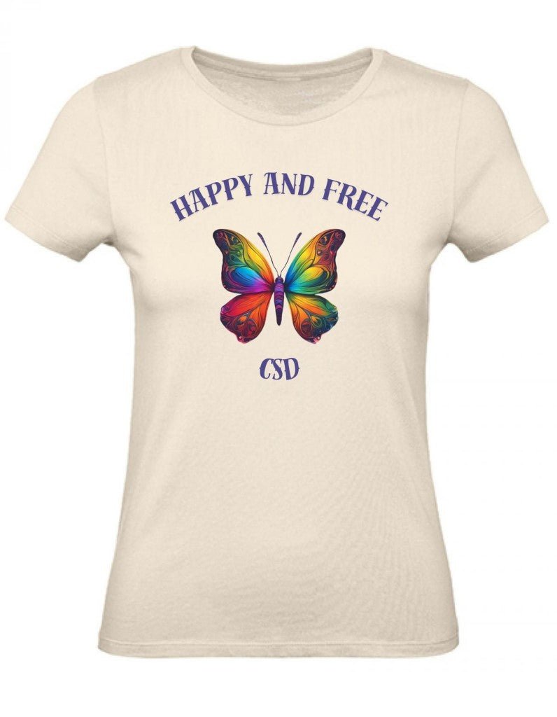 Balldiri T-Shirt Damen CSD LGBTQ XS bis 2XL - ecru - Balldiri