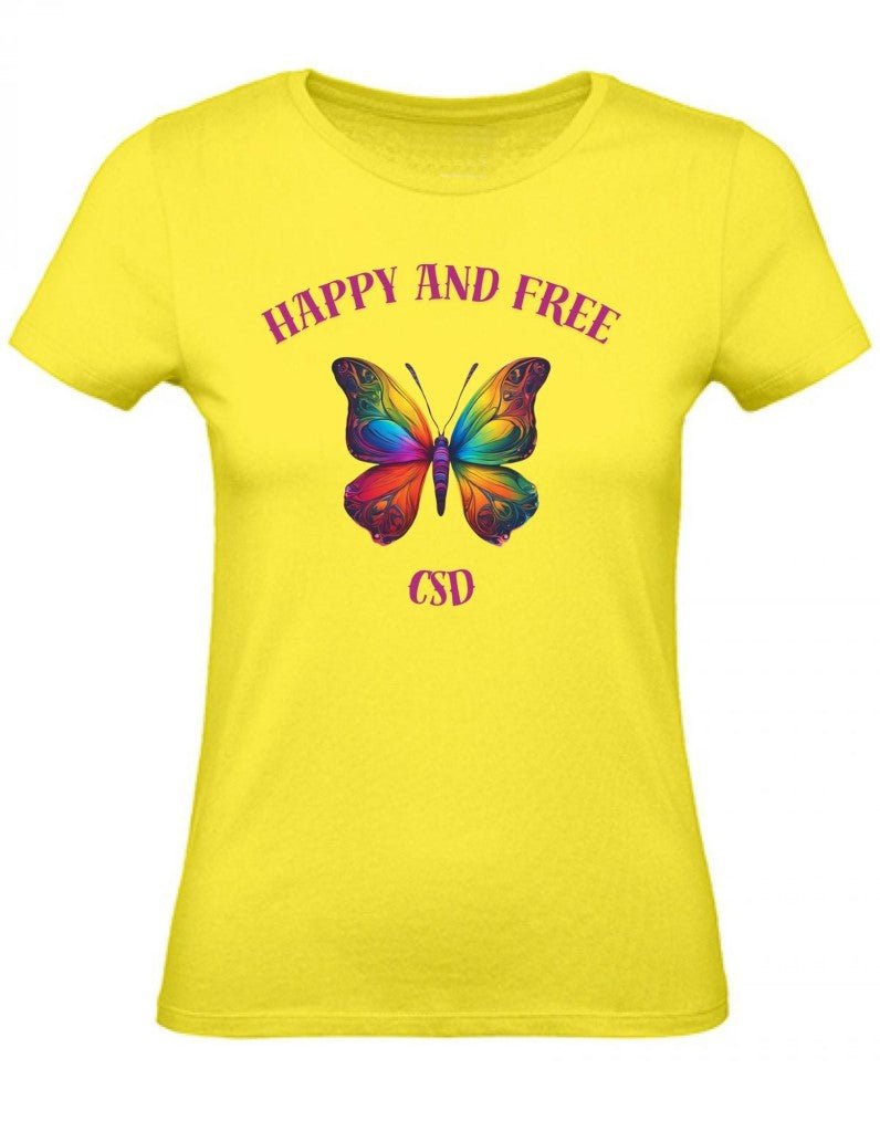 Balldiri T-Shirt Damen CSD LGBTQ XS bis 2XL - gelb - Balldiri