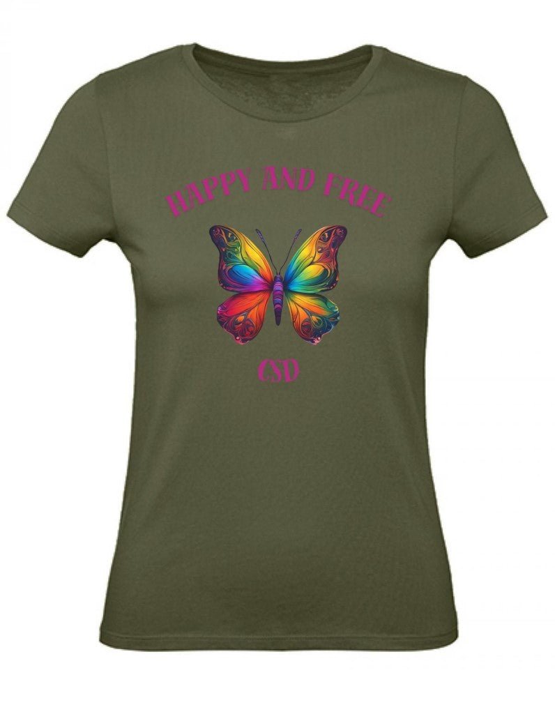 Balldiri T-Shirt Damen CSD LGBTQ XS bis 2XL - khaki - Balldiri
